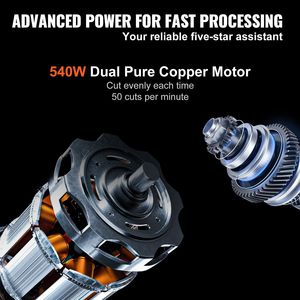 Affettatrice automatica per uso domestico 540W 10 \ "lama rimovibile in acciaio inossidabile 0-15mm di spessore regolabile per bambini affettatrice per carne - Product Image 5