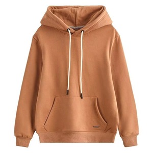 Sweat-shirt à capuche vert olive 100% coton molletonné, coupe ample, décontracté, pour homme, vêtement d'automne, avec poche, poids du tissu 350g, personnalisable - Product Image 5