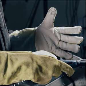 Gants de soudeur TIG résistants à la chaleur, gants de sécurité en cuir à manches longues pour la soudure - Product Image 2