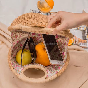 กระเป๋าชายหาดทำจากฟางทำด้วยมือน้ำหนักเบากระเป๋าสานฤดูร้อนสำหรับร้านบูติกท่องเที่ยวผู้ผลิตจำนวนมากทนทานจากเวียดนาม - Product Image 6