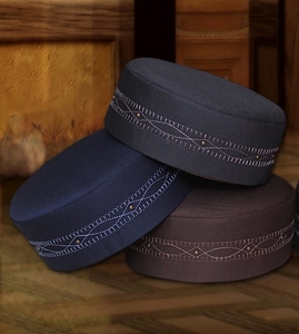 Kufi OEM Vente en gros Meilleures ventes Bonnet de prière islamique Coiffe musulmane traditionnelle Tendance turque Coton de haute qualité Dentelle et maille - Product Image 4