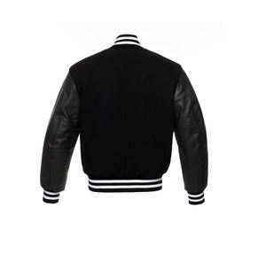 Wholesale Custom latest designs Long Sleeve Baseball Varsity Jacket <b>Men</b> Plain Blank Varsity Letterman Jackets - Product Image 2