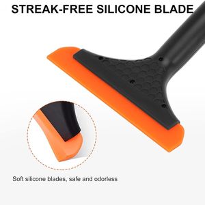 Piccolo raschietto in silicone per porte in vetro, finestre e specchi da bagno, raschietto in silicone multiuso per auto - Product Image 4