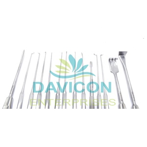 DAVICON Juego de Instrumentos de Timpanoplastia de Acero Inoxidable de Alta Calidad, Instrumentos Manuales de Microcirugía de Oído para ORL, Color Negro - Product Image 5