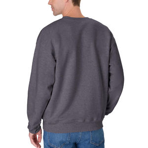 Sudaderas de cuello redondo para hombre, corte regular, precio al por mayor, tamaño y color personalizados, sudaderas básicas de algodón mezclado para hombre - Product Image 2