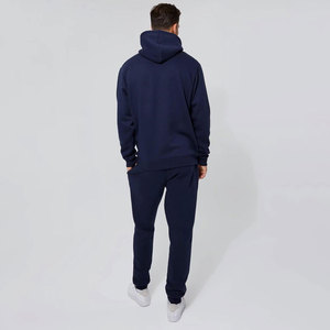 Ensemble de survêtements pour hommes : sweat à capuche et pantalon de jogging, tenues de sport unies - Product Image 1