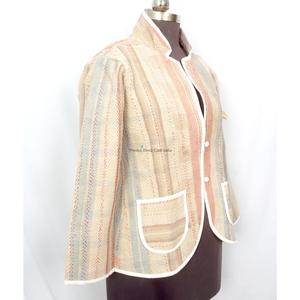 Wholesale 100% Cotton Designer <b>Kantha</b> <b>Jacket</b> Knitted Multi-Color Ethnic Style Embroidery Button Handmade Vintage Eco-Friendly - Product Image 3