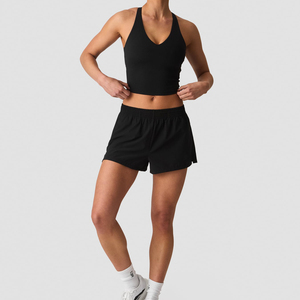 Shorts de course pour femmes, séchage rapide, légers, respirants, 100% polyester, écologiques, protection UV, pour la salle de sport, l'entraînement et la remise en forme - Product Image 3