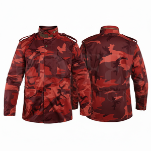Chaqueta de Trabajo de Camuflaje Personalizada de Primera Calidad a Precio Económico al por Mayor, Talla Grande, Cierre Frontal con Cremallera, Corte Holgado - Product Image 2