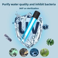 Lampe UV submersible à quartz avec fonction de minuterie intégrée pour aquarium et bassin, pour réduire l'eau turbide et améliorer la clarté de l'eau
