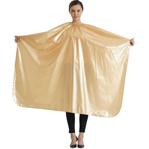Capa Profesional para Cortar el Cabello en Salón de Belleza, Resistente al Agua, de Nailon/Poliéster, con Impresión por Sublimación Personalizada, Cuello Ajustable, Color Negro - Product Image 2