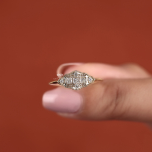 Vintage Princess Cut Lab Grown Diamond Ring Milgrain Halo Engagement Ring 14K Gold Antique <b>Bridal</b> Wedding Ring Wholesale - Product Image 6