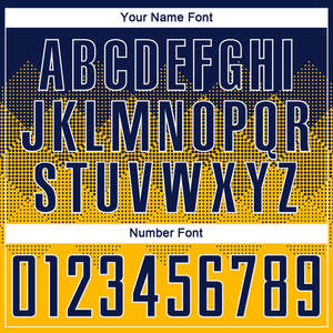 Conjunto de Uniforme de Fútbol Personalizado para Hombre, Color Azul Marino y Dorado, Sublimado con Diseño de Diamantes, de Alto Rendimiento y Absorción de Humedad - Product Image 5