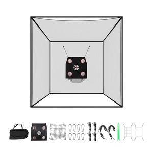Gabbia da Golf 10x10x10 FT in Poliestere Senza Nodi a 3 Strati con Base in Gomma a 9 Fori - Product Image 1