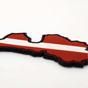 Parches de PVC 3D Personalizados con Mapas, Insignias de Goma con Logotipo de Bandera de País para Accesorios de Ropa - Product Image 2
