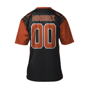 Custom Team Logo Name American Football Fan Jersey Breathable Quick Dry Sportswear Polyester V-Neck High School Apparel For Men - Product Image 3