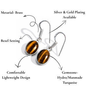 Top Selling Fashion <b>Tungsten</b> Hoop Earrings Women Classic Lovers Shape Daily Wear Party Jewelry Gemstone Bezel Setting Available - Product Image 2