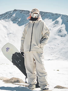 Snowboard Pants Women's Men Loose Size XS 100% Polyester Waterproof -<b>Tex</b> Zipper Warm Windproof Breathable Outdoor - Product Image 3