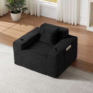 Divano Moderno Monoposto Senza Struttura per Spazi Compatti, Nessun Montaggio Richiesto, Ideale per Uffici, Appartamenti, Soggiorni - Product Image 3