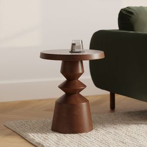 Table d'appoint fonctionnelle en bois, conçue pour les espaces de vie pratiques, avec un placement facile, taille compacte et support robuste. - Product Image 2