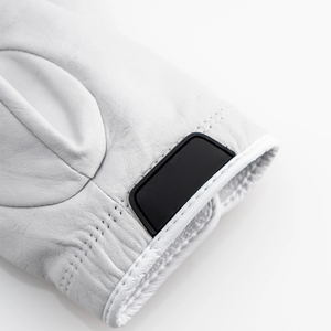 Premium All White Cabretta Leather Golf <b>Glove</b> Breathable Soft <b>Sheepskin</b> Golfing <b>Gloves</b> for <b>Men</b> OEM Custom - Product Image 5