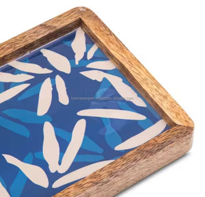 Plateau de service en bois en gros Plateau de service imprimé en émail de la meilleure qualité Taille personnalisée - Product Image 2