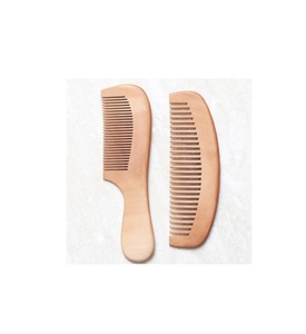 Peine de Madera Natural de Diseño Único Hecho a Mano con Logotipo Personalizado para el Cuidado del Cabello - Producto Indio - Product Image 2