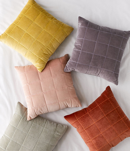 Housse de coussin décorative en velours matelassé de luxe, housse de coussin de canapé en velours matelassé diamanté de qualité supérieure pour la décoration intérieure - Product Image 1