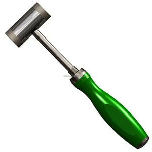 Maillet chirurgical manuel 8,5 pouces, tête en acier inoxydable avec embouts en nylon, manche en silicone 25 mm, vert, marteau orthopédique dentaire pour os - Product Image 1