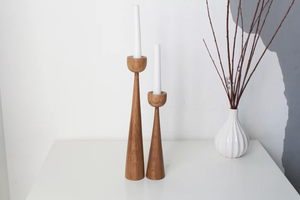 Support de bougie en bois fait main, décoration d'intérieur par B H Brothers - Product Image 4