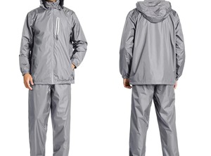 OEM High Street Best Quality Hooded Waterproof 10,000mm Eco-Friendly Reversible Two-Piece Winter Nylon Drawstring Men's <b>Rain</b> - Product Image 5