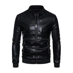 Buenos Precios Chaqueta de Cuero de Piel de Oveja Genuina para Hombre con Cuello Alto y Logotipo Personalizado, Impermeable, Transpirable, Informal, para Invierno - Product Image 3