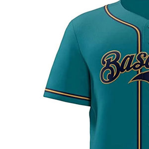 Maillot de baseball pour homme de haute qualité 2026, OEM, à boutons, avec impression par sublimation et broderie, pour uniforme de baseball junior - Product Image 5