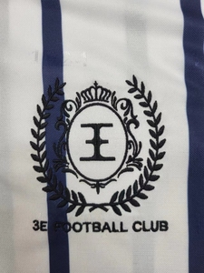 Camiseta deportiva de sublimación de Jacquard polivinílico con cuello de punto plano, camiseta de fútbol, camisetas Retro para hombres - Product Image 4