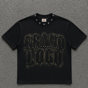 Camiseta Premium de Algodón Grueso de Corte Regular para Hombre, Impresión Personalizada DTF/DTG, Secado Rápido, Transpirable, Estilo Urbano Vintage - Product Image 4