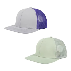 Casquette trucker en mesh avec fermeture snapback, ajustement réglable, devant en mousse légère, logo personnalisable, idéale pour les activités de plein air - Product Image 5