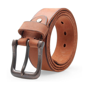 Ceinture décontractée pour homme en cuir de vachette véritable RAHRAJ ENTERPRISES, boucle ardillon en alliage réglable, largeur 3,5 cm, longueur 110 cm, durable et de haute qualité - Product Image 4