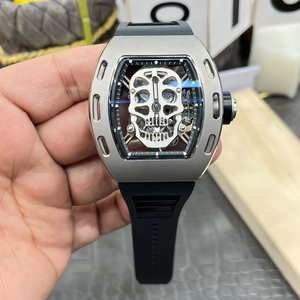 Collector Grade 052 <b>Skeleton</b> Tourbillon <b>Automatic</b> Power Reserve Titanium Alloy Case Men's Business Mechanical <b>Watch</b> Waterproof - Product Image 2