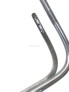 Pinces à pointe croisée courbées Jackson 24 cm en acier inoxydable pour chirurgie générale, réutilisables, instrument manuel - Product Image 5