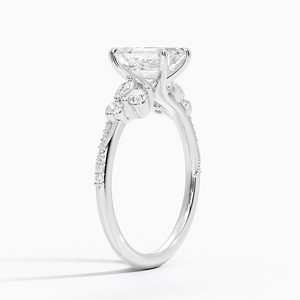 Bague BOJ 0152 en argent 925, taille émeraude, sertie de diamants solitaires à griffes, 2 carats, couleur D, VVS1, moissanite certifiée GRA - Product Image 2