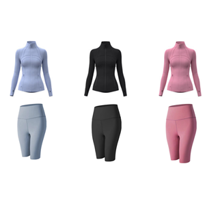 Ensemble de yoga 2 pièces confortable pour femme : short uni et haut de sport respirant à séchage rapide, taille haute, pour fitness et entraînement - Product Image 5
