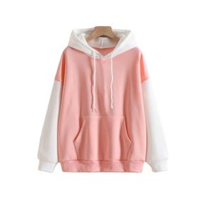 Venta al por mayor de los hombres de encargo del logotipo gráfico impreso bordado en blanco liso sudaderas con capucha de gran tamaño de alta calidad de punto BD - Product Image 4