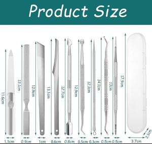 9Pcs Ingrown Toenail Tool Pedicure <b>Kit</b> Stainless Steel Manicure Set <b>Foot</b> <b>Care</b> Tools for Ingrown Nails Cuticles and Nail Repair - Product Image 4