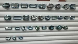 พลอยอะความารีนธรรมชาติรูปทรงผสมสีฟ้าสำหรับทำเครื่องประดับ - Product Image 3