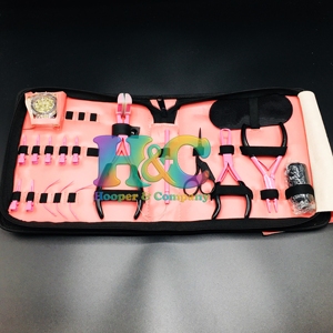 Top Deals <b>Pink</b> Hair <b>Kits</b> Professional Stainless Steel Hair Extension <b>Kit</b> Sustainable Pliers Tape Plier Pad Commercial Use <b>Tools</b> - Product Image 6