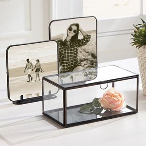 Wedding display box is made by hand from clear glass and brass - Product Image 6