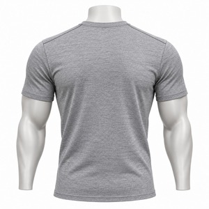 T-shirt homme à manches courtes en tissu de coton léger, conçu pour un confort décontracté et une mode décontractée moderne au quotidien. - Product Image 2