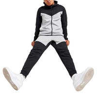 Chándales de primera calidad para hombre, de tejido tecnológico, con chándal negro para correr, chándal de tejido tecnológico, chándal de invierno.