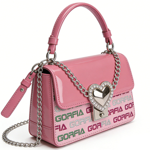 Fábrica OEM/ODM Gorfia, Nuevo Bolso de Mano de Cuero de Alta Calidad con Logotipo Personalizado, Bolso de Hombro para Mujer Imprimible - Product Image 4