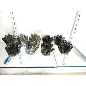 Wholesale Natural Smokey Quartz Flower Points Family <b>Clusters</b> <b>Crystals</b> Healing Gemstone Mineral Specimens - Product Image 3